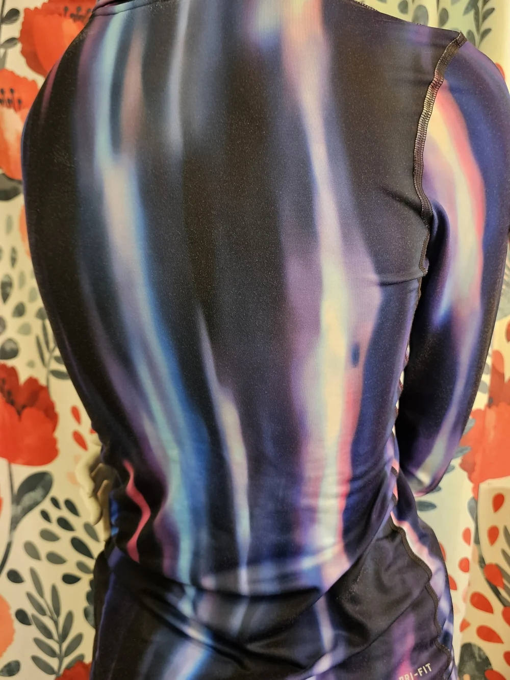 Nike Women's Zip-Front Dri Fit in Multicolor Aurora Print